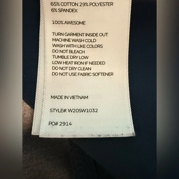 Figs Inala Slim Scrub Top Zip Pocket W20SW1032 Blue Women’s size 2XL XXL Medical - Picture 6 of 6